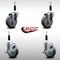 Service Caster 4'' SS Thermoplastic Rubber Wheel Swivel 7/8'' Expanding Stem Caster Set 2 Brakes, 4PK SCC-SSEX20S414-TPRB-2-TLB-2-78 - alternate 5